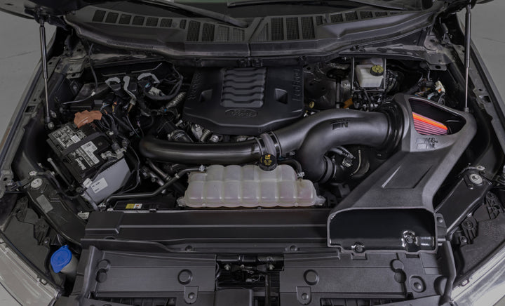 K&N 21-24 Ford F150 (3.5L V6) NextGen Cold Air Intake - Bull Strap