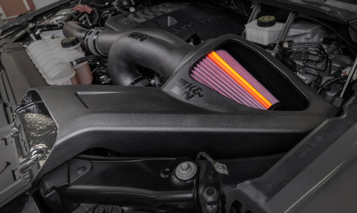 K&N 21-24 Ford F150 (3.5L V6) NextGen Cold Air Intake - Bull Strap