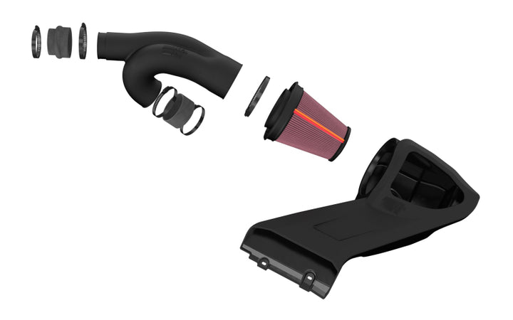K&N 21-24 Ford F150 (3.5L V6) NextGen Cold Air Intake - Bull Strap