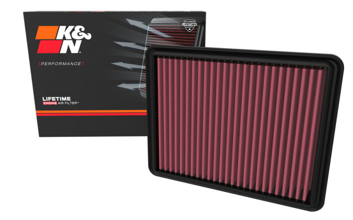 K&N 22-23 Toyota Land Cruiser V6 3.3L DSL Replacement Air Filter - Bull Strap