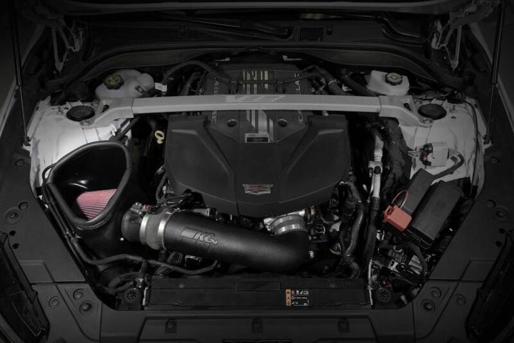 K&N 22-24 Cadillac CT5 6.2L V8 Performance Air Intake System - Bull Strap