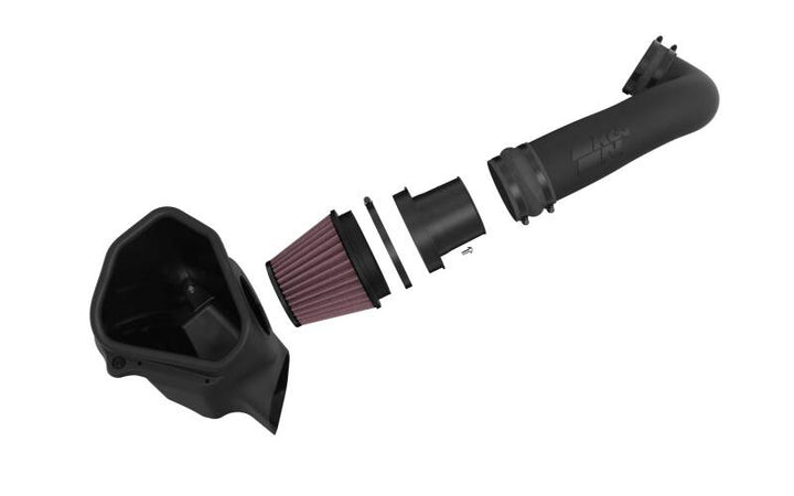 K&N 22-24 Cadillac CT5 6.2L V8 Performance Air Intake System - Bull Strap
