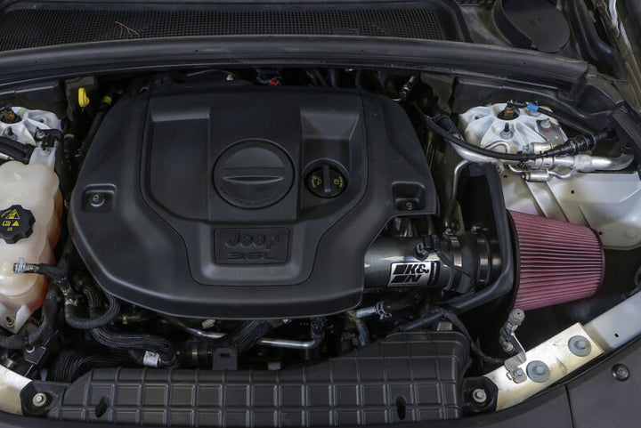K&N 22-24 Jeep Grand Cherokee L/WL 3.6L V6 Performance Air Intake System - Bull Strap