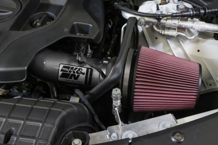 K&N 22-24 Jeep Grand Cherokee L/WL 3.6L V6 Performance Air Intake System - Bull Strap