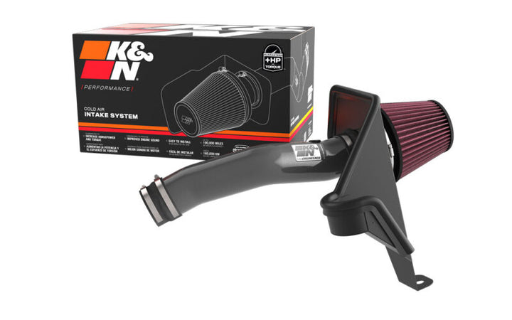 K&N 22-24 Jeep Grand Cherokee L/WL 3.6L V6 Performance Air Intake System - Bull Strap