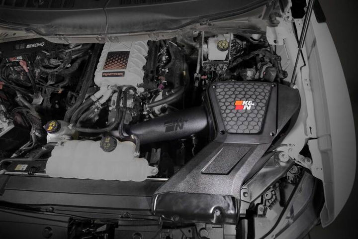K&N 23-24 Ford F150 Raptor R 5.2L V8 Performance Air Intake System - Bull Strap