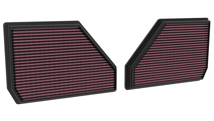 K&N 25+ BMW X5 M V8-4.4L High-Flow Replacement Air Filter - Bull Strap