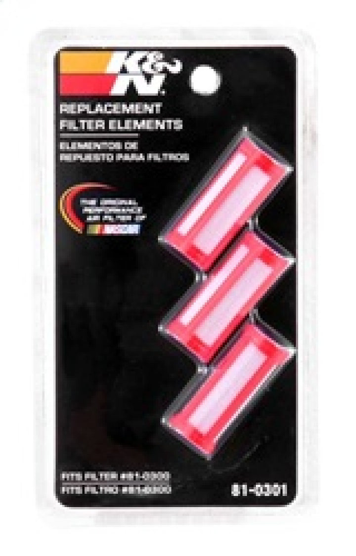 K&N 3.375in Length 1.125in OD Universal Replacement Fuel Filter - Bull Strap