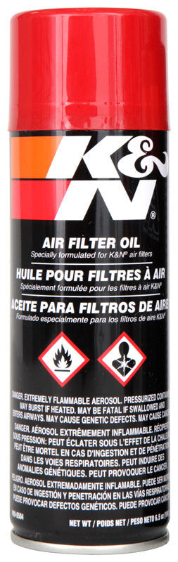 K&N 6.5 OZ Aerosol Spray Air Filter Oil - Bull Strap
