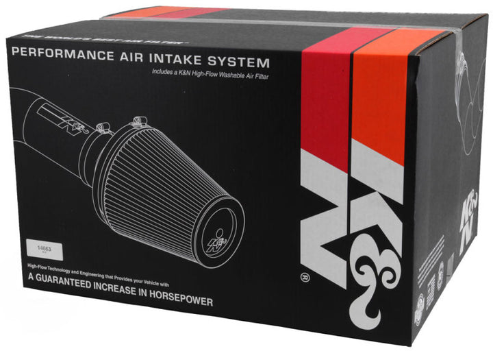 K&N 63 Series AirCharger Performance Intake 15-19 Ford F150 5.0L V8 F/I - Bull Strap