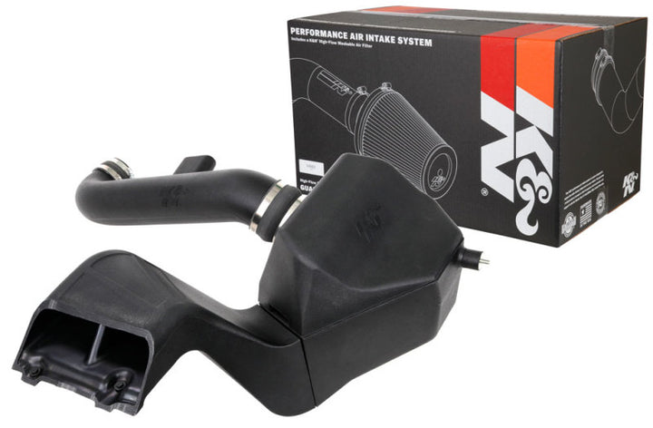 K&N 63 Series AirCharger Performance Intake 15-19 Ford F150 5.0L V8 F/I - Bull Strap