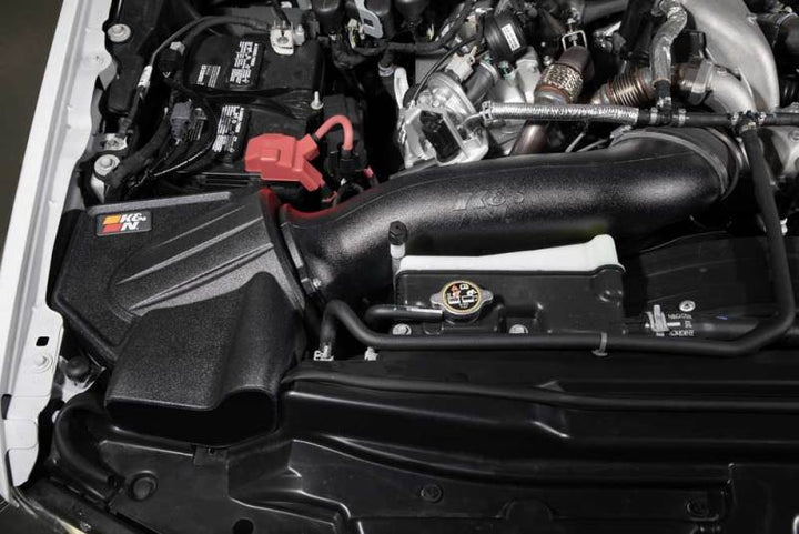 K&N 63 Series AirCharger Performance Intake 20-21 Ford F250 V8-6.7L DSL - Bull Strap