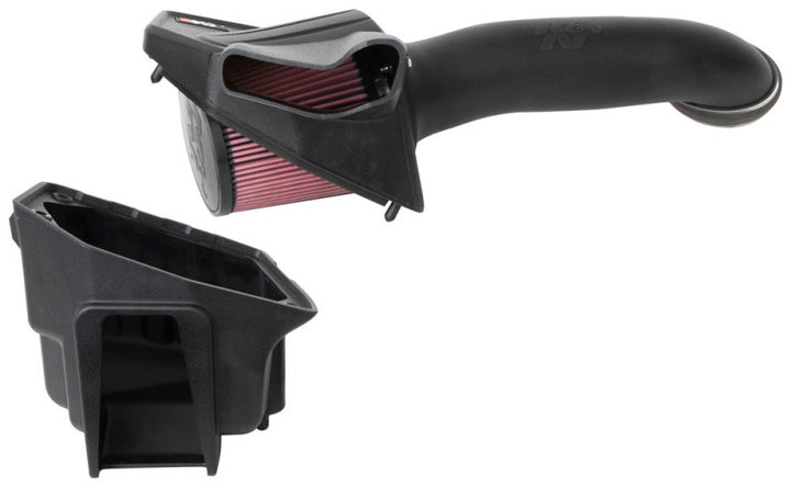 K&N 63 Series AirCharger Performance Intake 20-21 Ford F250 V8-6.7L DSL - Bull Strap