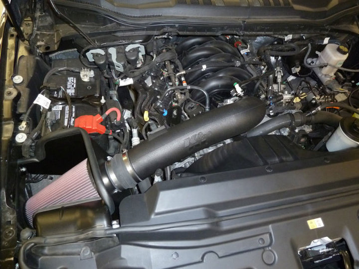 K&N 63 Series AirCharger Performance Intake 2020 Ford F250 Super Duty 7.3L V8 - Bull Strap