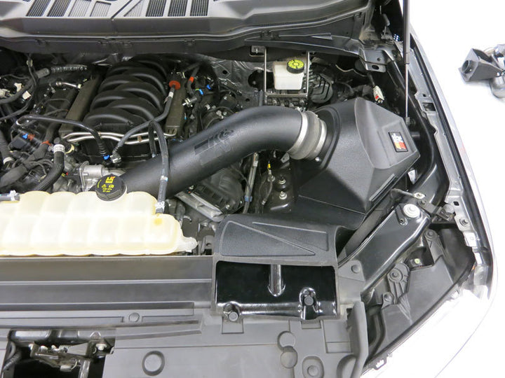 K&N 63 Series AirCharger Performance Intake 2021+ Ford F150 5.0L V8 F/I - Bull Strap