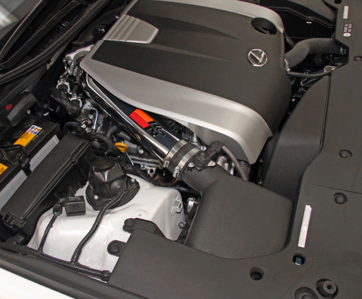 K&N 69 Series Performance Typhoon Intake Kit - Polished for 13-14 Lexus GS350 3.5L V6 - Bull Strap