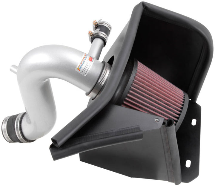 K&N 69 Series Typhoon Performance 13 Chrysler/Dodge 200/Avenger 2.4L Silver Cold Air Intake Kit - Bull Strap