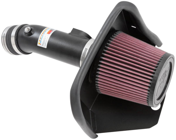 K&N 69 Series Typhoon Performance Intake Kit 13-14 Mazda 3 2.0L L4 - Bull Strap
