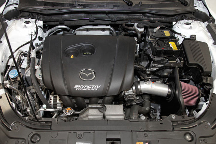 K&N 69 Series Typhoon Performance Intake Kit 2014 Mazda 3/6 2.5L - Bull Strap
