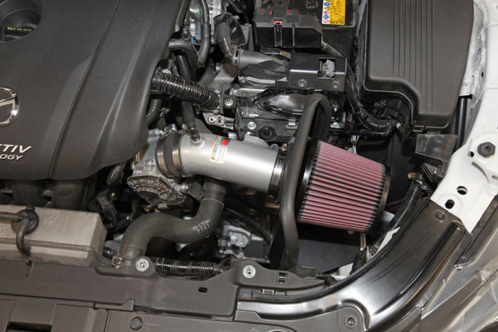 K&N 69 Series Typhoon Performance Intake Kit 2014 Mazda 3/6 2.5L - Bull Strap