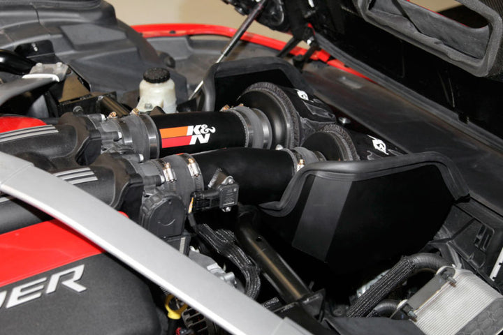 K&N 69 Series Typhoon Performance Intake Kit for 2013 Dodge Viper/SRT Viper 8.4L V10 - Bull Strap