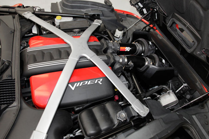 K&N 69 Series Typhoon Performance Intake Kit for 2013 Dodge Viper/SRT Viper 8.4L V10 - Bull Strap