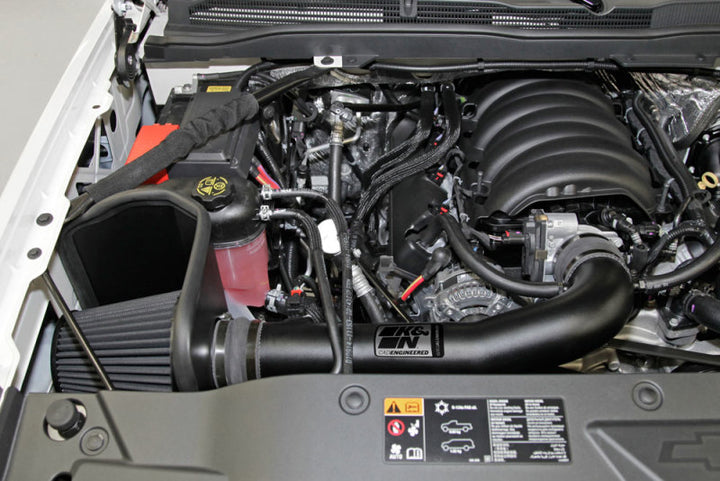 K&N 71 Series Performance Intake Kit - Chevrolet/GMC 14-15 Silverado/Sierra / 2015 Suburban/Yukon - Bull Strap