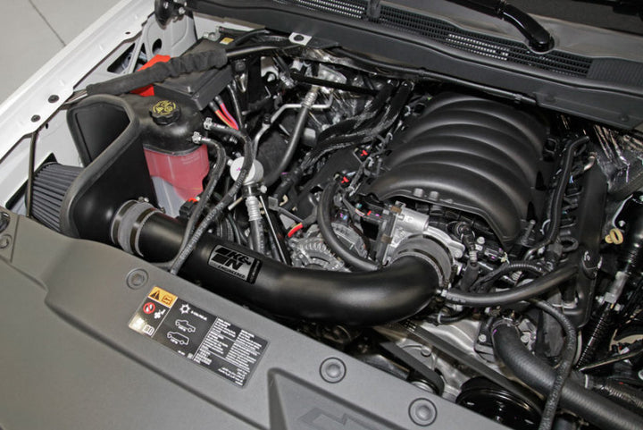 K&N 71 Series Performance Intake Kit - Chevrolet/GMC 14-15 Silverado/Sierra / 2015 Suburban/Yukon - Bull Strap