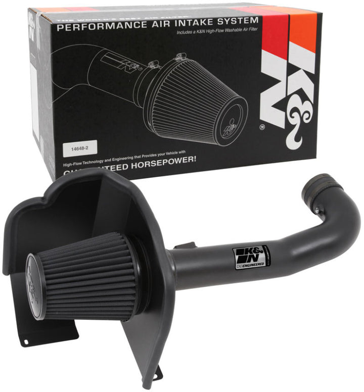 K&N 71 Series Performance Intake Kit - Chevrolet/GMC 14-15 Silverado/Sierra / 2015 Suburban/Yukon - Bull Strap