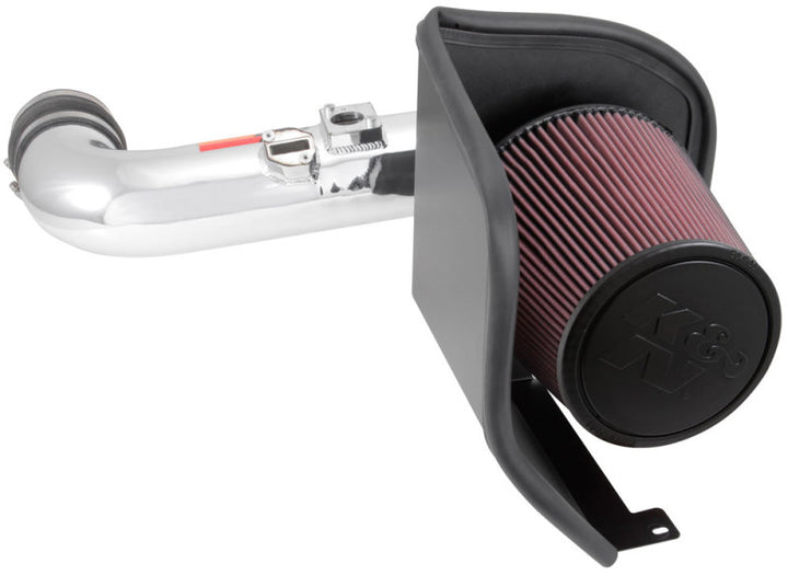 K&N 77 Series Performance Intake Kit for 11-14 Chevrolet Silverado/GMC Sierra 2500/3500 V8 6.6L - Bull Strap