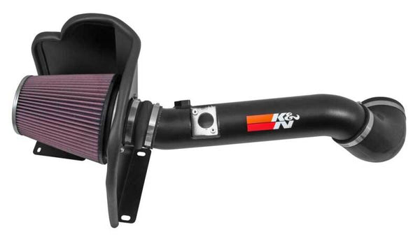 K&N 77 Series Performance Intake Kit for 2015 Chevrolet Silverado/GMC Sierra 2500/3500 6.0L V8 - Bull Strap
