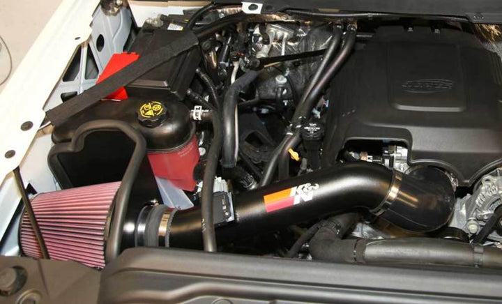 K&N 77 Series Performance Intake Kit for 2015 Chevrolet Silverado/GMC Sierra 2500/3500 6.0L V8 - Bull Strap