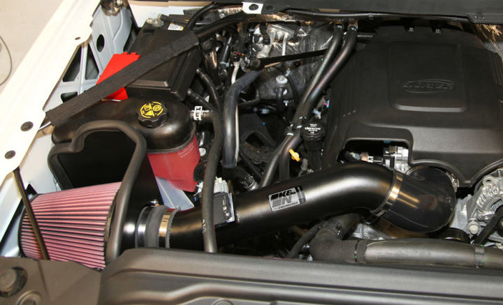 K&N 77 Series Performance Intake Kit for 2015 Chevrolet Silverado/GMC Sierra 2500/3500 6.0L V8 - Bull Strap