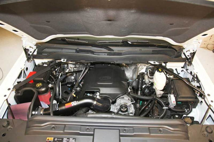 K&N 77 Series Performance Intake Kit for 2015 Chevrolet Silverado/GMC Sierra 2500/3500 6.0L V8 - Bull Strap