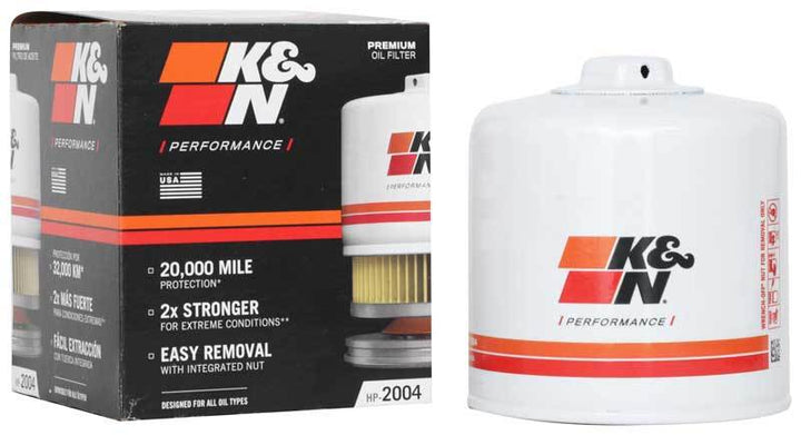 K&N 87-92 Supra Non-Turbo / 99-04 Grand Cherokee 4.0 Performance Gold Oil Filter - Bull Strap