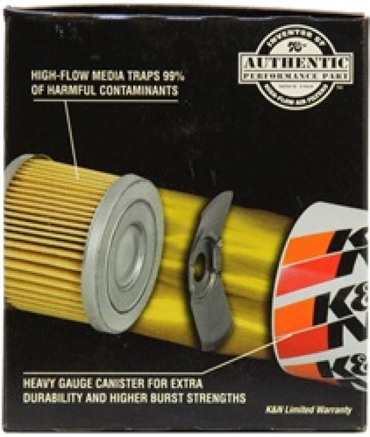 K&N 87-92 Supra Non-Turbo / 99-04 Grand Cherokee 4.0 Performance Gold Oil Filter - Bull Strap