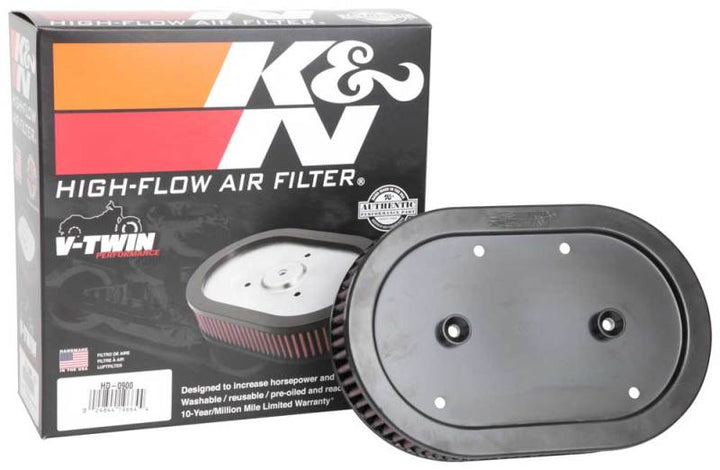 K&N 88-12 Harley Davidson Sportster Screamin Eagle Element Replacement Air Filter - Bull Strap