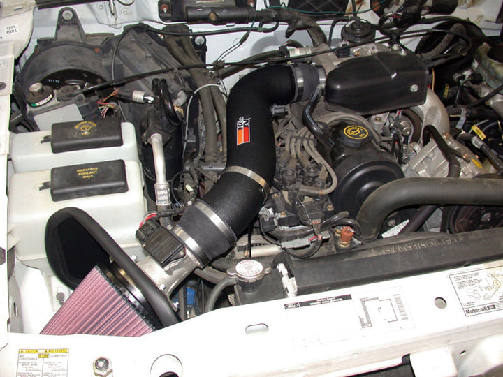 K&N 98-01 Ford Ranger / Mazda B2500 L4-2.5L Performance Intake Kit - Bull Strap