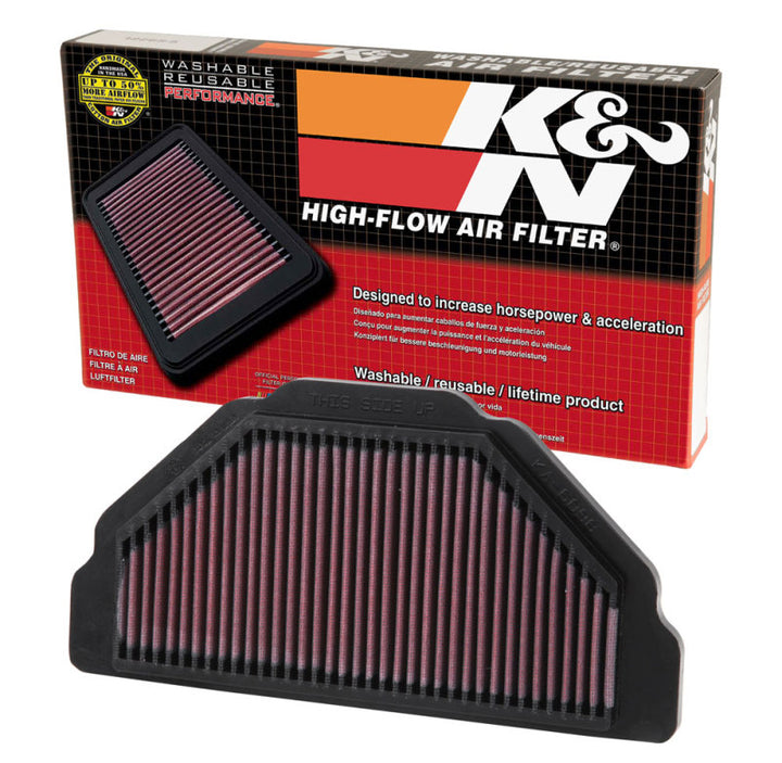 K&N 98-02 Kawasaki ZX6R Ninja/05-08 ZZR600 Air Filter - Bull Strap