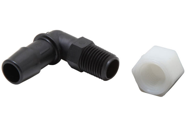 K&N Air Filter Vent Kit - White - 90 Degree Plastic 0.50in Flange 1.75in H 1.75in L - Bull Strap