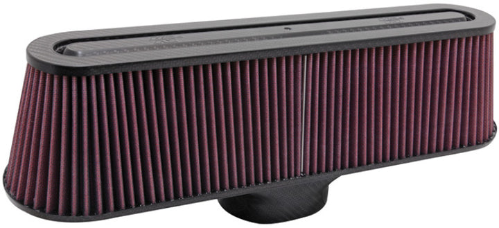 K&N Air Filter with Carbon Fiber Top and Base - Bull Strap