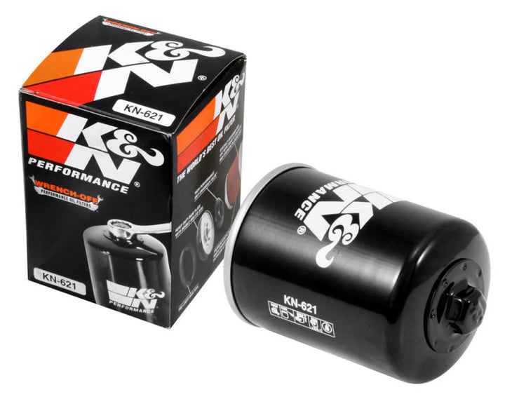 K&N Arctic Cat 2.688in OD x 3.344in H Oil Filter - Bull Strap