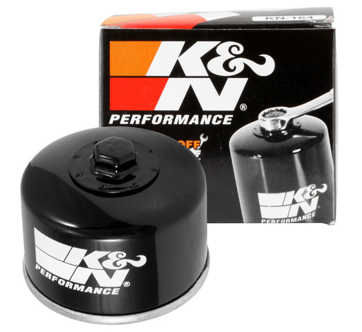K&N BMW 3.063in OD x 2.156in H Oil Filter - Bull Strap