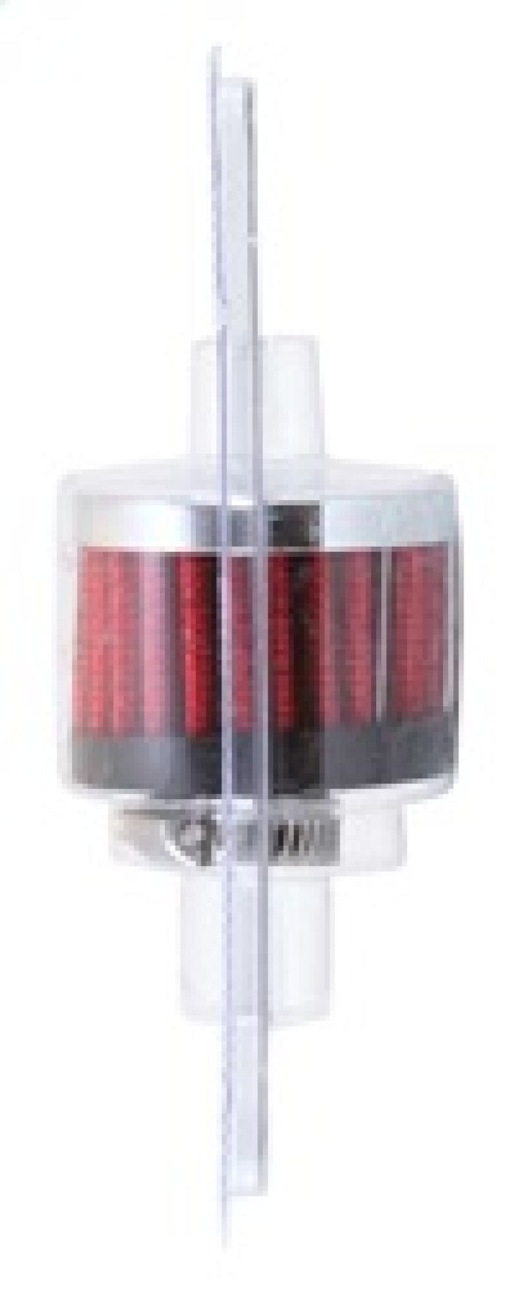 K&N Clamp On Rubber Base Crankcase Vent Filter 0.375in Flange ID x 2in OD x 1.5in Height - Bull Strap