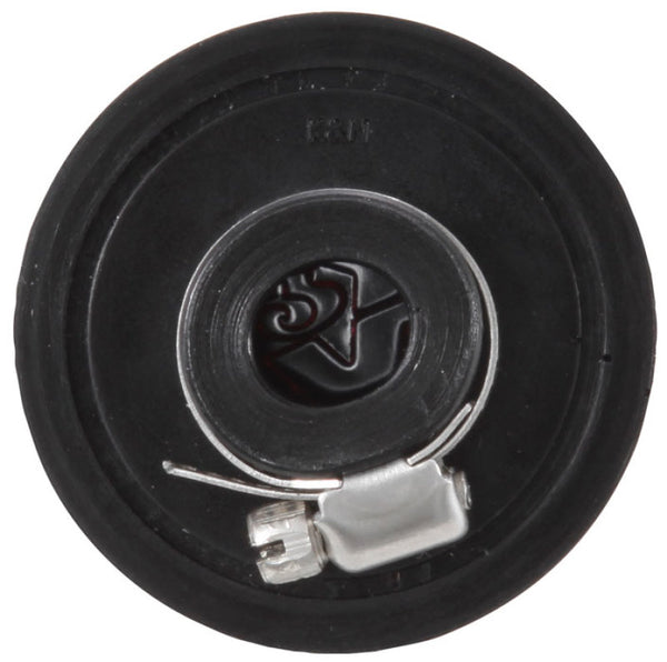 K&N Clamp On Rubber Base Crankcase Vent Filter 0.5in Flange ID 2in OD 1.5in Height - Bull Strap