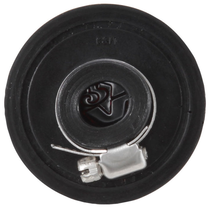 K&N Clamp On Rubber Base Crankcase Vent Filter 0.5in Flange ID 2in OD 1.5in Height - Bull Strap
