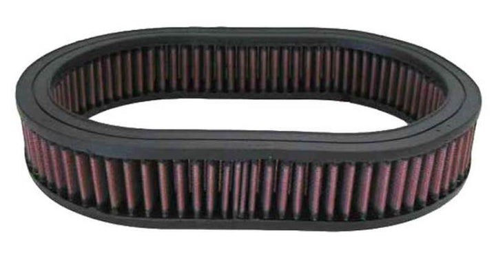 K&N Custom Air Filter - Oval - 11.5in O/S L x 8.125in O/S W x 2in H - Bull Strap
