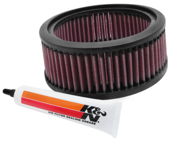 K&N Custom Air Filter Round 4.625in ID / 6in OD / 2.5in Height - Bull Strap
