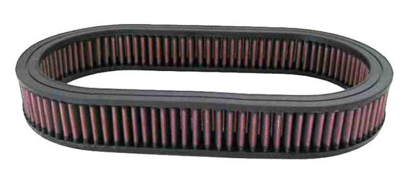 K&N Custom Oval Air Filter 7.75in OW X 14.625in OL x 2in H - Bull Strap