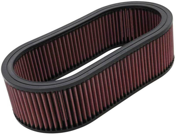 K&N Custom Oval Air Filter 7.75in OW X 14.625in OL x 4in H - Bull Strap